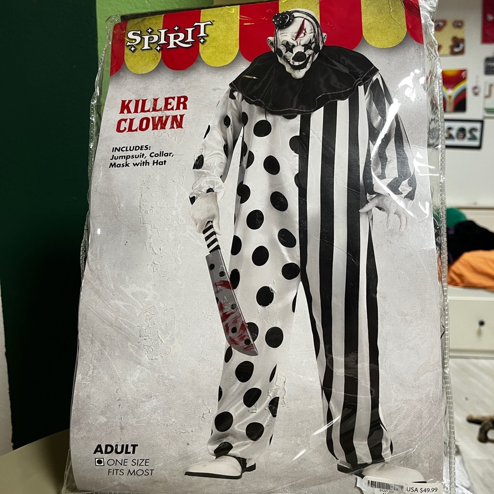 Scary Killer Clown Costume